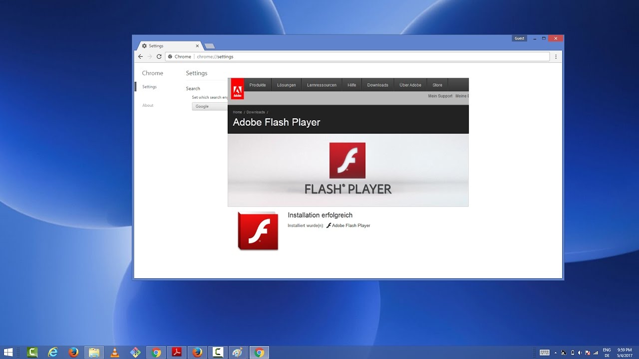 adobe flash player google chrome download